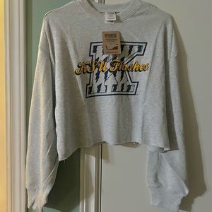 Vs pink crop sweater